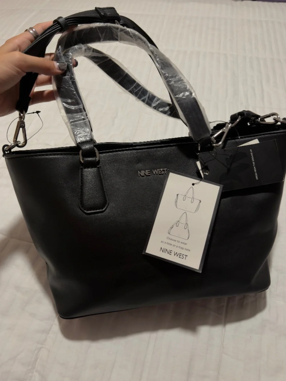 Nine West convertible tote bag